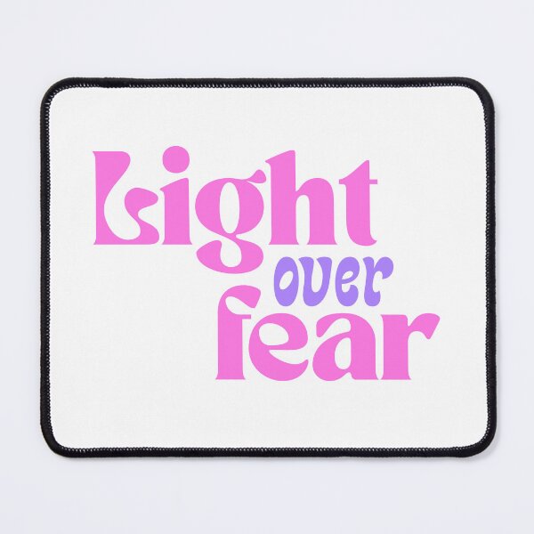 Item preview, Light Over Fear Motivational Quote designed and sold by jianina-alondra.