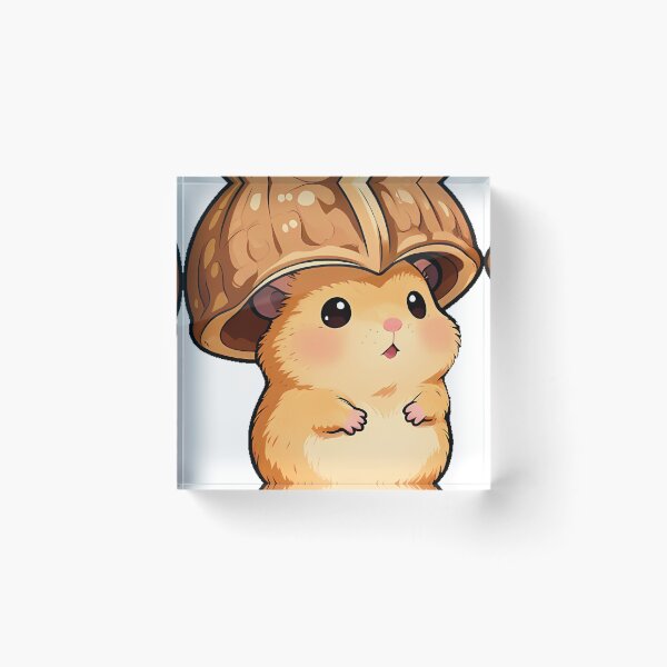 Item preview, Hamster with Walnut Umbrella Icon designed and sold by pumsquare.
