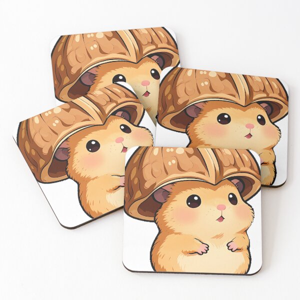 Item preview, Hamster with Walnut Umbrella Icon designed and sold by pumsquare.