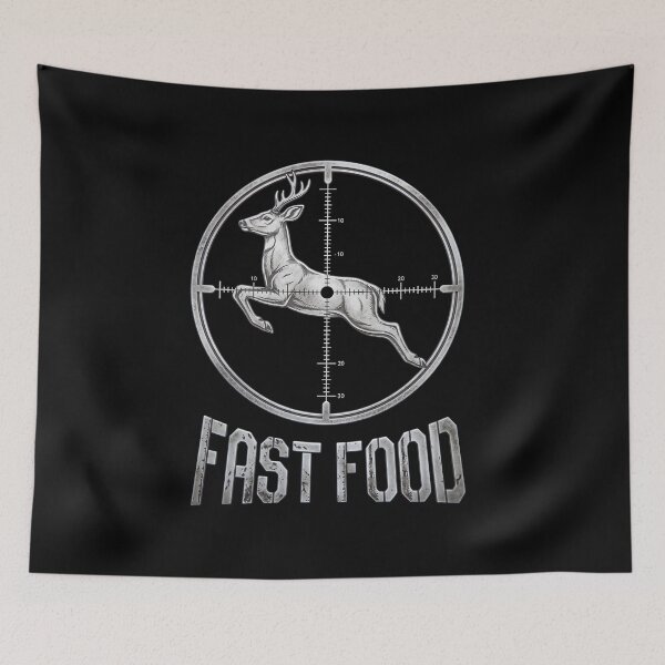 Artikelvorschau, Lustige Hirschjagd – Fast-Food-Fadenkreuz entworfen und verkauft von Shopeon Designs.