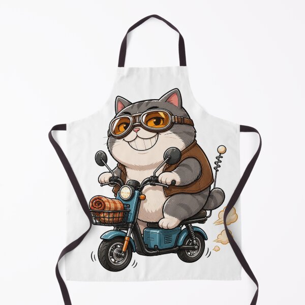 Item preview, Funny Cat Electric Delivery Moped designed and sold by TVEX19.