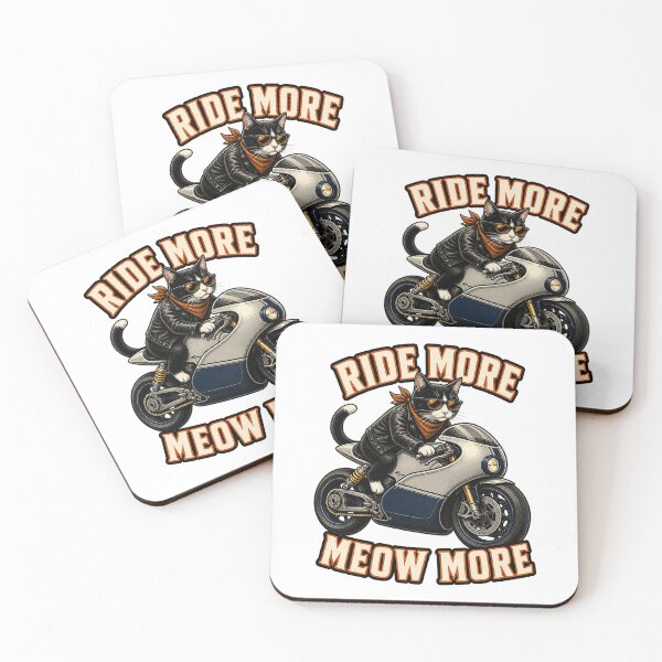 Item preview, Ride More Meow More Cat Biker designed and sold by TVEX19.