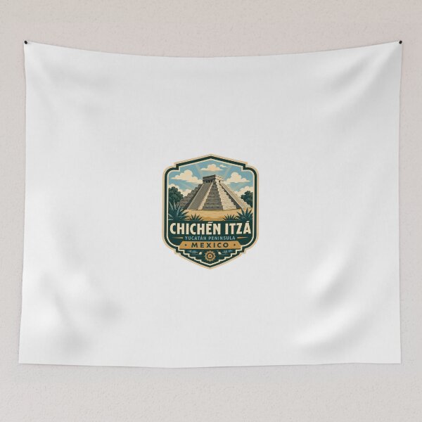 Item preview, Chichén Itzá Yucatán Peninsula Mexico Mayan Pyramid Travel Souvenir designed and sold by Simsimah26Parks.