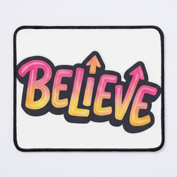 Item preview, Minimalist "Believe" Motivational Retro Typography Design designed and sold by 48remarks.