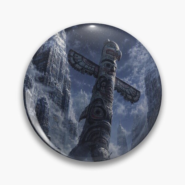 Item preview, Mystical Totem Under Moonlit Sky designed and sold by Phil Perkins.