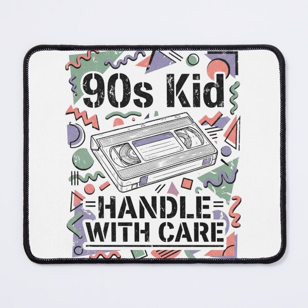 Item preview, 90s Kid Handle With Care Vintage VHS Tape Retro Memphis Graphic designed and sold by YOUSSHOP01.