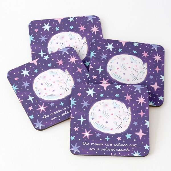 Item preview, Celestial Magical Moon Cat  designed and sold by CarlyWatts.