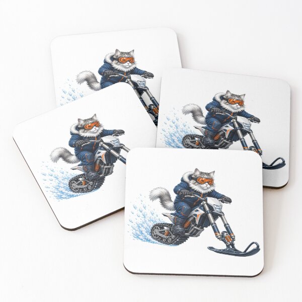 Item preview, Winter Snow Bike Cat Rider designed and sold by TVEX19.