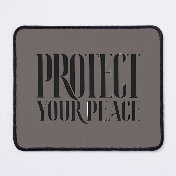 Item preview, Protect Your Peace – Mindful Typography T-Shirt Design designed and sold by ManggaeJM.
