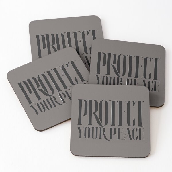 Item preview, Protect Your Peace – Mindful Typography T-Shirt Design designed and sold by ManggaeJM.