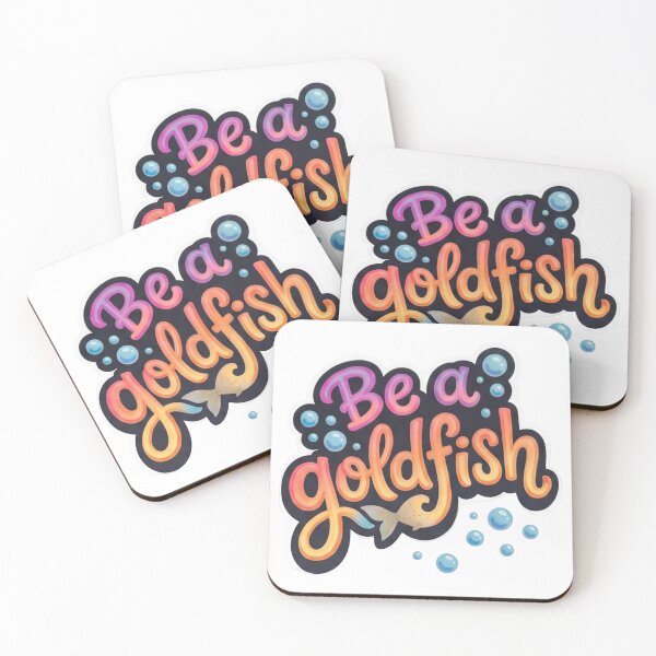 Item preview, Cheerful "Be A Goldfish" Memory & Move On Quote Design designed and sold by 48remarks.