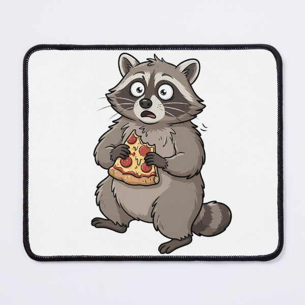 Item preview, Chaotic Raccoon Eating Pizza Trash Panda designed and sold by DripCultureLab.