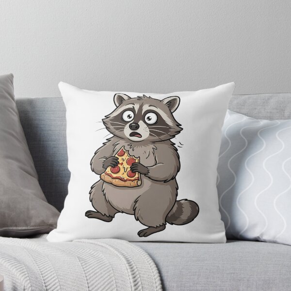 Item preview, Chaotic Raccoon Eating Pizza Trash Panda designed and sold by DripCultureLab.