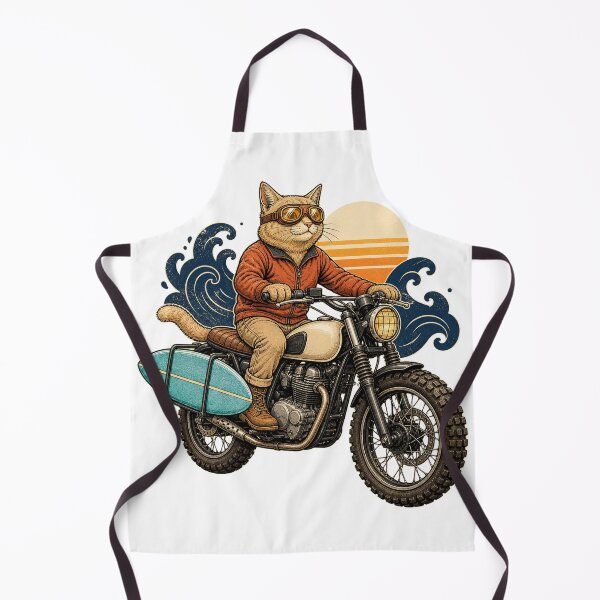 Item preview, Surf Trip Scrambler Cat Rider designed and sold by TVEX19.