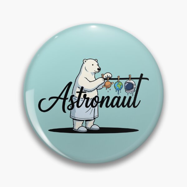 Item preview, Polar Bear Doing Cosmic Laundry Space Humor Art designed and sold by Rare By Hero.
