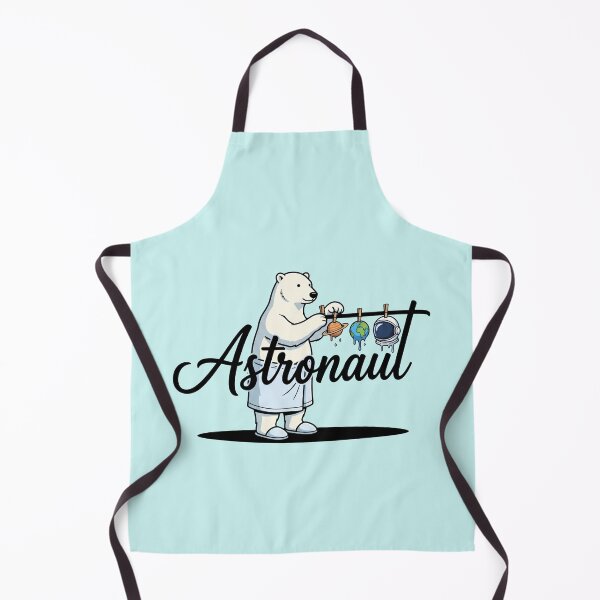 Item preview, Polar Bear Doing Cosmic Laundry Space Humor Art designed and sold by Rare By Hero.