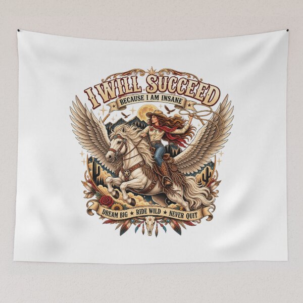 Item preview, Western Horse Girl – Dream Big Ride Wild Never Quit designed and sold by Ayden World.
