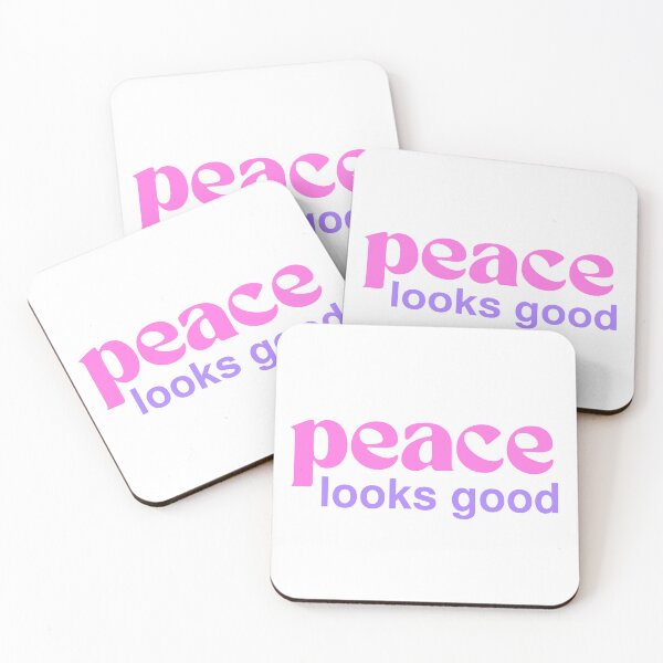 Item preview, Peace Looks Good Positive Mindset Quote designed and sold by jianina-alondra.