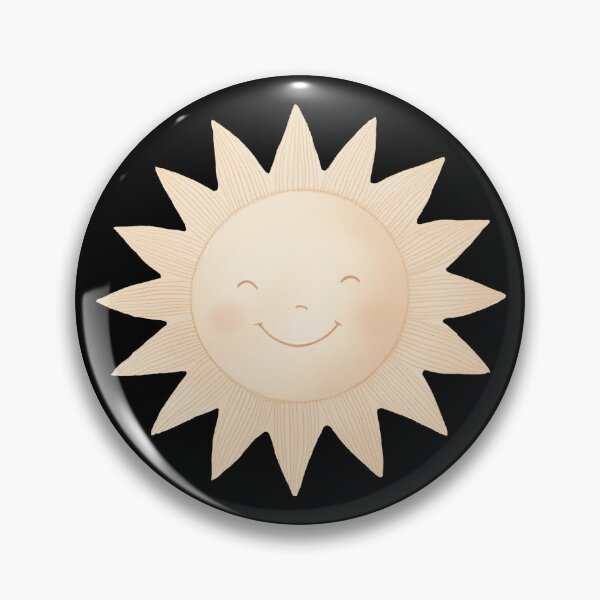 Item preview, Boho Watercolor Happy Sun Minimalist Sunbeam Face designed and sold by Vision Crafted.