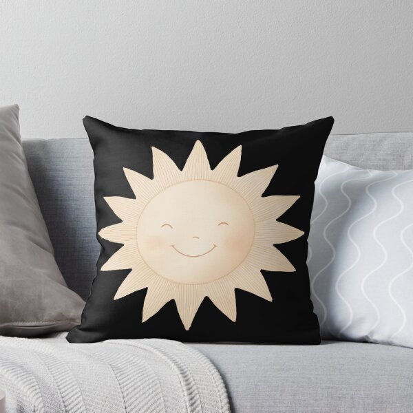 Item preview, Boho Watercolor Happy Sun Minimalist Sunbeam Face designed and sold by Vision Crafted.