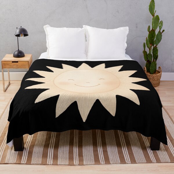Item preview, Boho Watercolor Happy Sun Minimalist Sunbeam Face designed and sold by Vision Crafted.