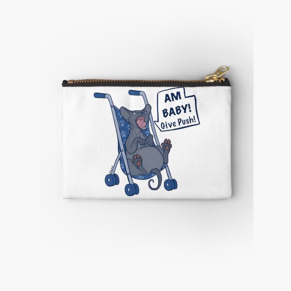 Item preview, Cat in Stroller "Am Baby! Give Push!" designed and sold by OlyvieArt.