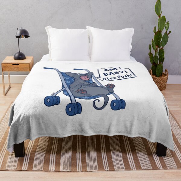 Item preview, Cat in Stroller "Am Baby! Give Push!" designed and sold by OlyvieArt.