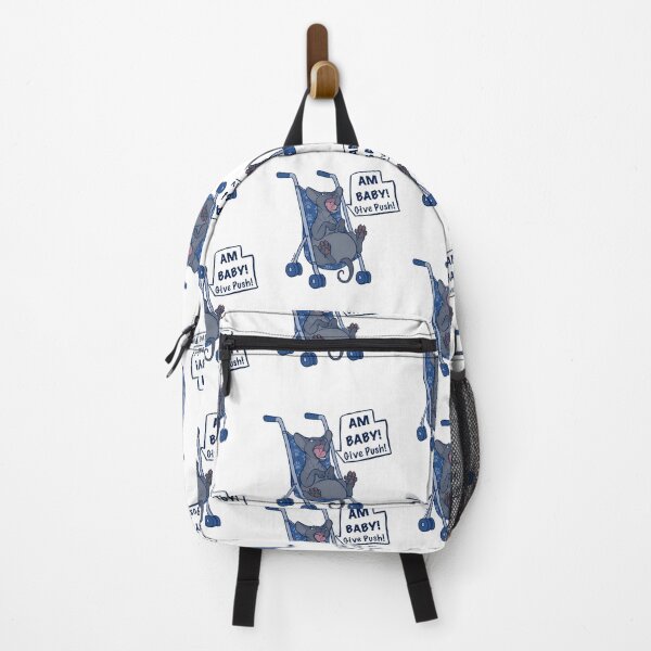 Item preview, Cat in Stroller "Am Baby! Give Push!" designed and sold by OlyvieArt.