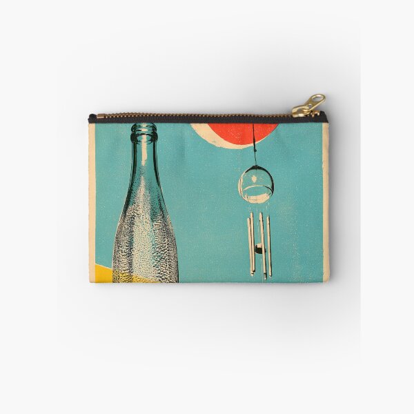 Item preview, Japanese Wind Chime and Soda Bottle | Vintage Showa Summer Poster | Japandi Wall Art designed and sold by NodeArchitects.