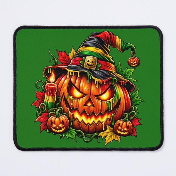 Item preview, Reggae Halloween Pumpkin Witch Hat - Rasta Jack O Lantern designed and sold by digitalbob60.