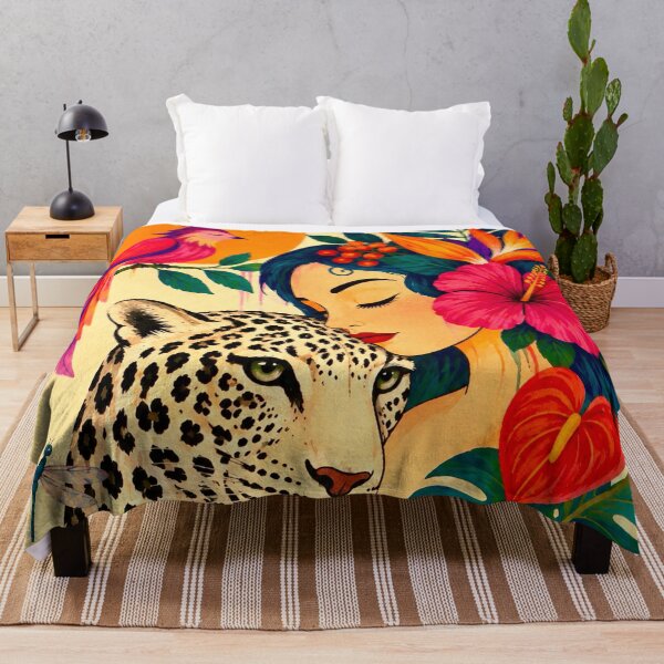 Item preview, Woman and Leopard designed and sold by NeuroArtGallery.