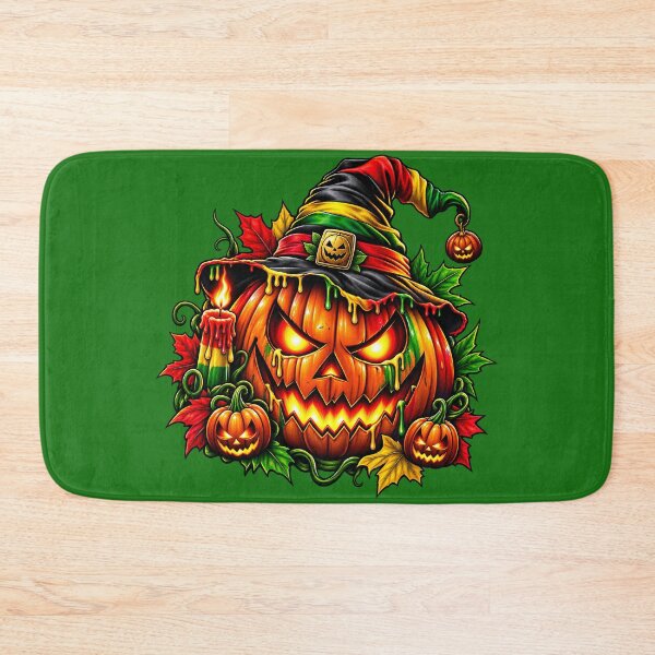Item preview, Reggae Halloween Pumpkin Witch Hat - Rasta Jack O Lantern designed and sold by digitalbob60.