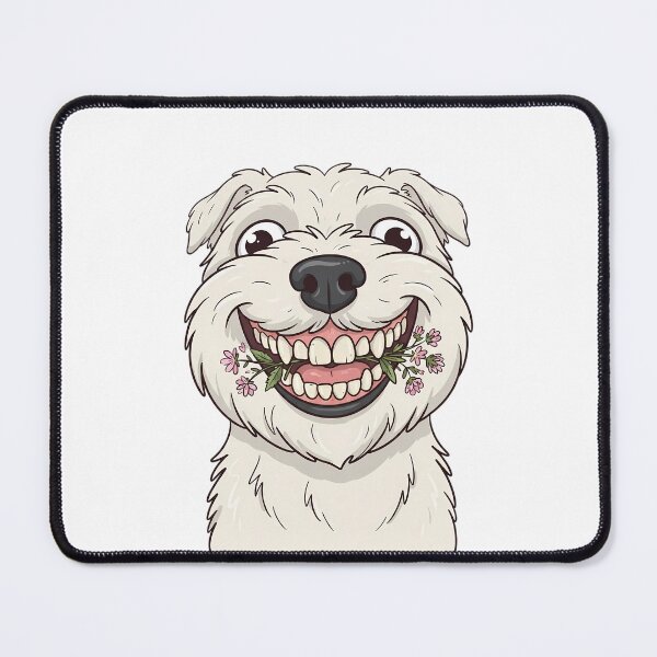 Item preview, Funny Fisheye Dog With Flowers Meme designed and sold by DripCultureLab.