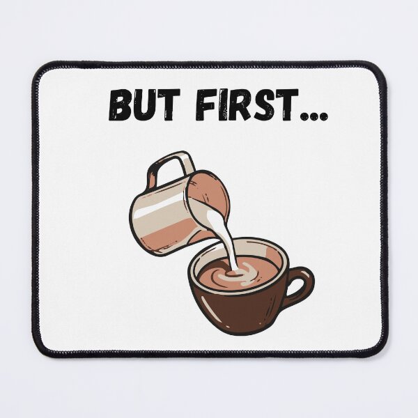 Item preview, But First coffee funny caffeine lover coffee brewing barista designed and sold by Artstastic.