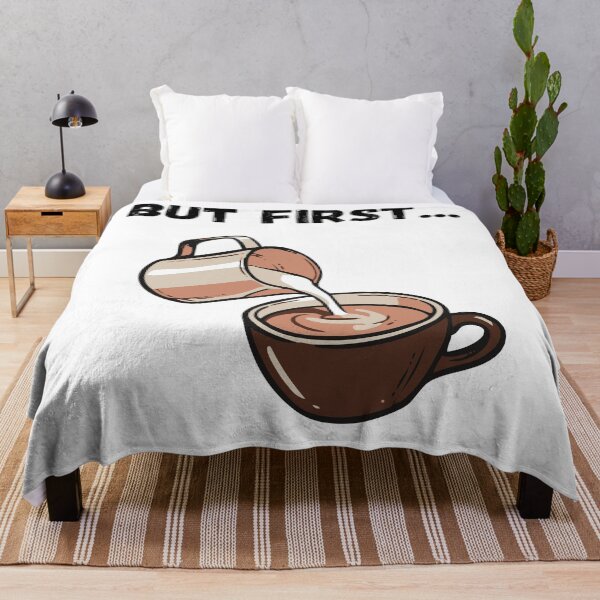 Item preview, But First coffee funny caffeine lover coffee brewing barista designed and sold by Artstastic.