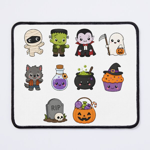 Item preview, Cute Halloween Sticker Pack | Kawaii Witch Vampire Ghost Pumpkin Monster Collection | Spooky Season designed and sold by boutkhilnl.