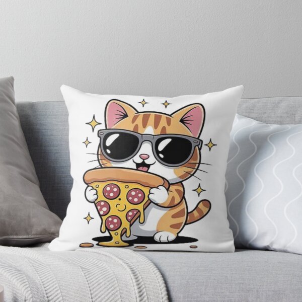 Item preview, Cat Pizza Lover – Cute Funny Pizza Cat T-Shirt designed and sold by Cool Tee World .