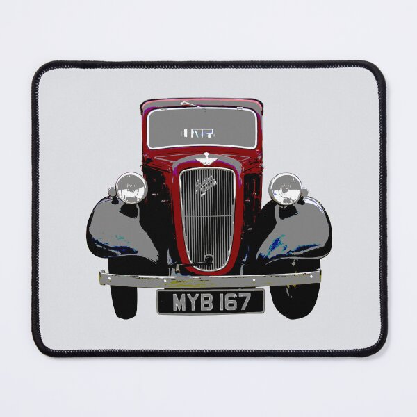 Item preview, Austin Big Seven vintage British classic car red-black designed and sold by soitwouldseem.
