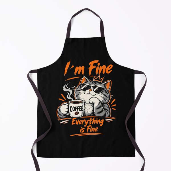 Item preview, I'm Fine Everything is Fine T-Shirt – Funny Coffee Lover Graphic Tee designed and sold by Artimax-Studio.