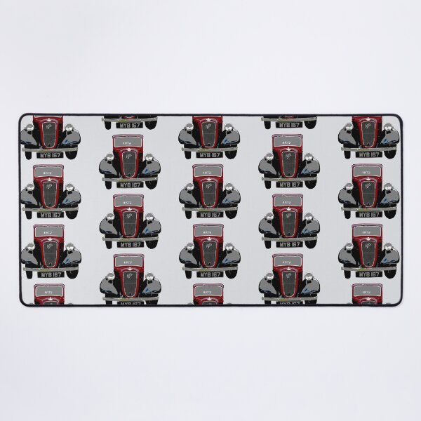 Item preview, Austin Big Seven vintage British classic car red-black designed and sold by soitwouldseem.