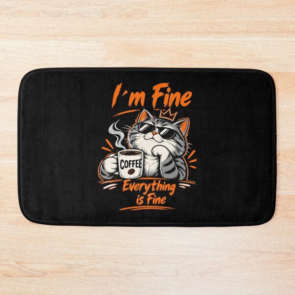 Item preview, I'm Fine Everything is Fine T-Shirt – Funny Coffee Lover Graphic Tee designed and sold by Artimax-Studio.