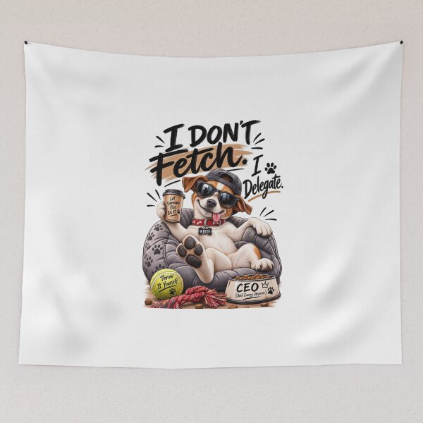 Item preview, I Don't Fetch, I Delegate – Funny Boss Dog T-Shirt Design designed and sold by Ashes to Artistry.