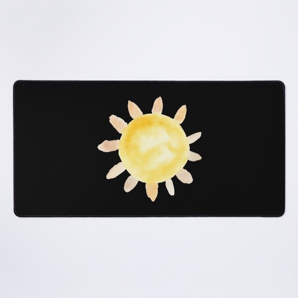 Item preview, Bright Yellow Watercolor Sun Minimalist Boho Sunburst designed and sold by Vision Crafted.