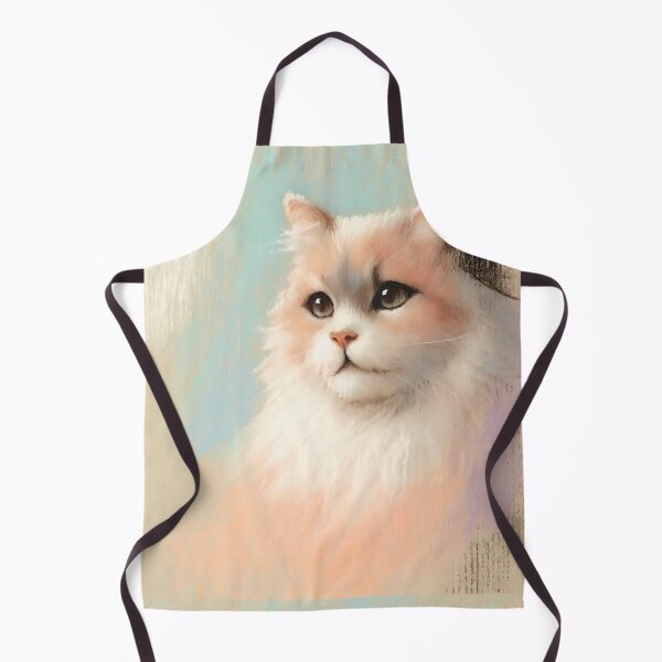 Item preview, Pastel Calico Cat Portrait, Soft Chalk Cat Art, Whimsical Cat Wall Decor designed and sold by NarjaShop.