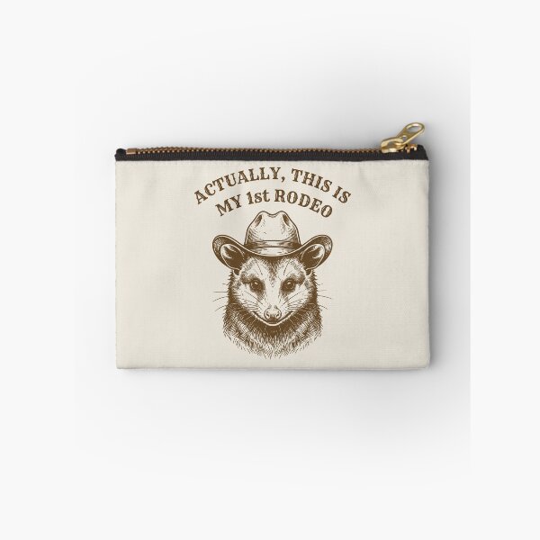 Item preview, Actually This Is My First Rodeo Funny Possum Retro  designed and sold by Y-Vibes.
