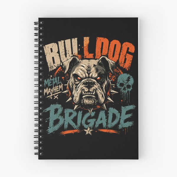 Item preview, Bulldog Metal Mayhem Brigade Dog Lover Heavy Metal Rock Fan designed and sold by RetroMini2026.