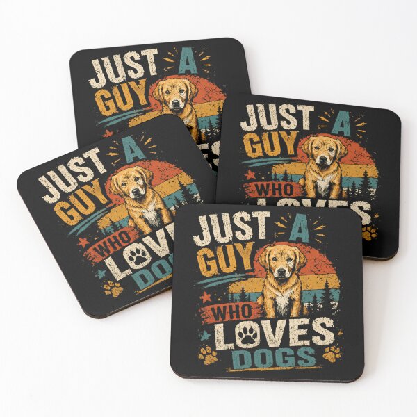 Item preview, Just A Guy Who Loves Dogs Dog Lover Pet Owner Canine Enthusiast designed and sold by HumansStuck12.