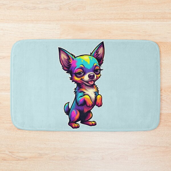 Artikelvorschau, Stolzer Neon Chihuahua – Cyber Streetwear entworfen und verkauft von design-rebell.