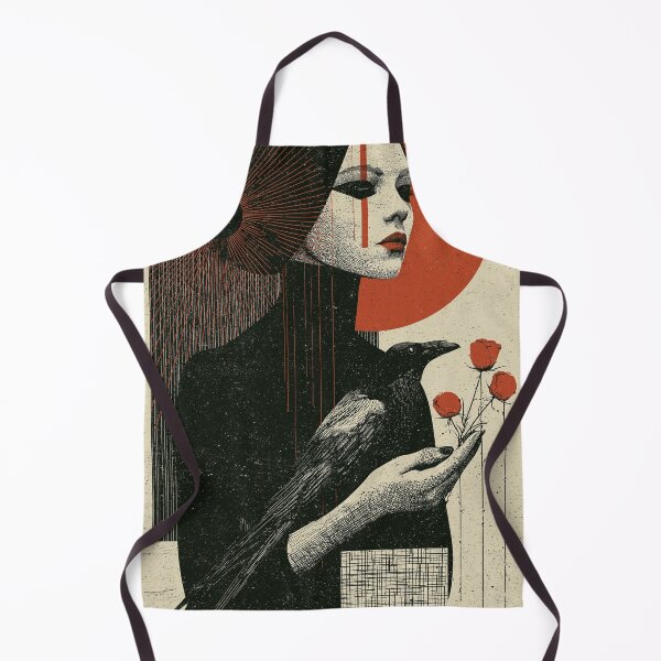 Item preview, Occult Rose Woman Design, Raven Portrait Art, Gothic Esoteric Gift designed and sold by Hermetic Codex.