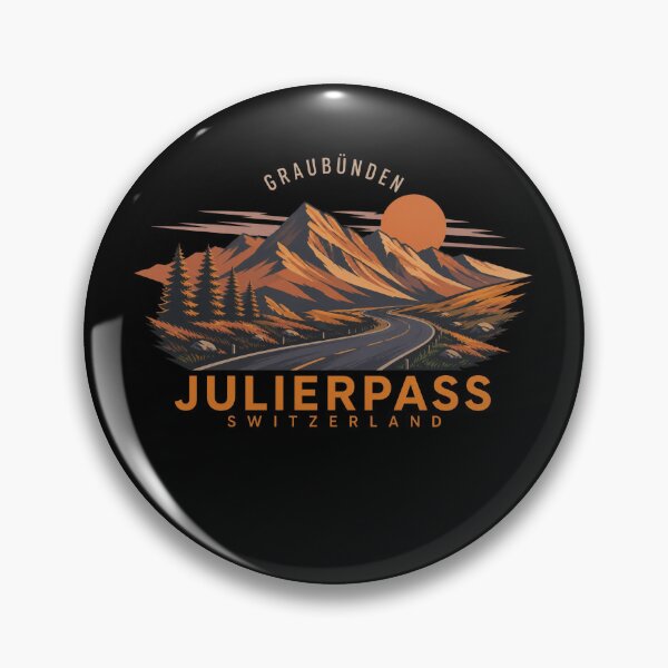 Item preview, Julier Pass Switzerland Vintage Retro Travel Emblem designed and sold by Michaeltien.